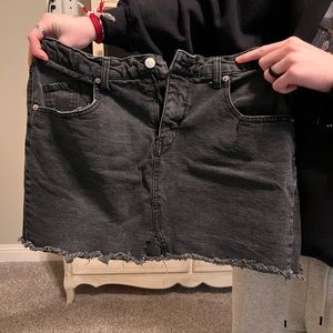 Black denim Skirt